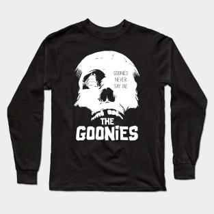 Goonies never say die! skull Long Sleeve T-Shirt